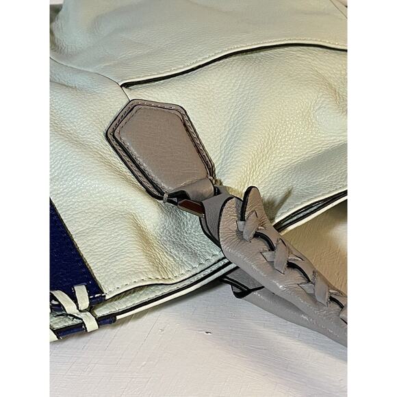 Pocketbook Oryani Tri Color Leather Shoulder Tote Double Shoulder Straps - Picture 7 of 12